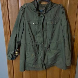 Rue 21+ green anchor jacket 2X